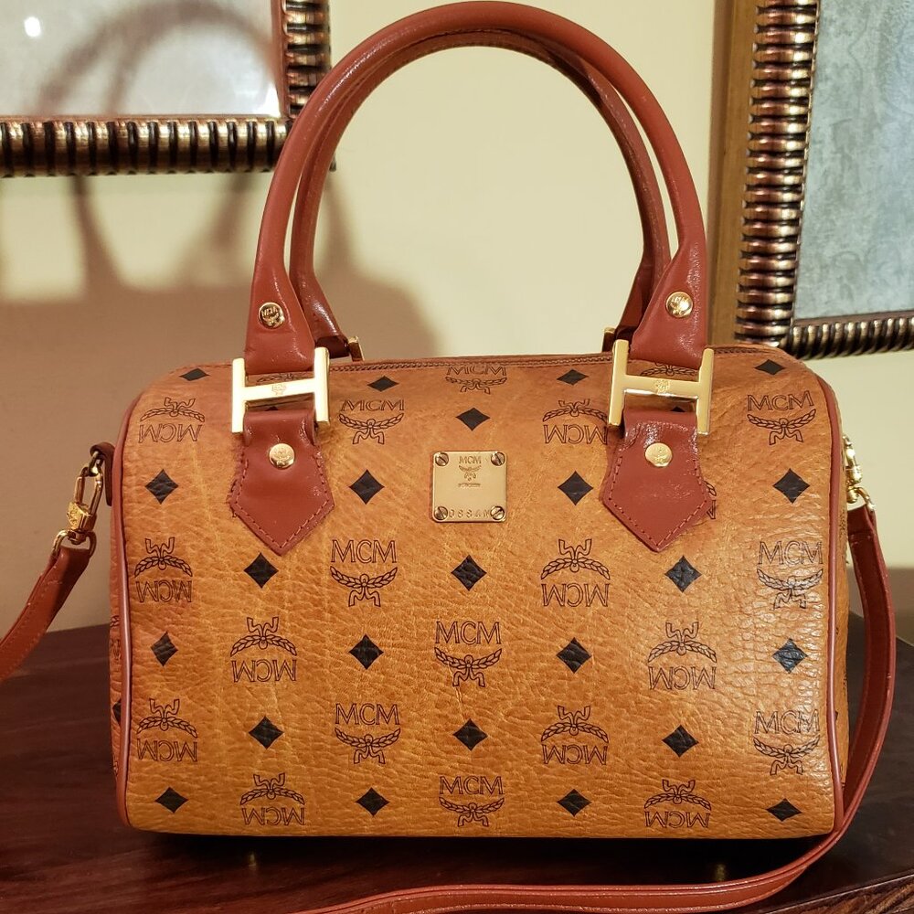 MCM Crossbody 2-Way Boston Bag, Beautiful inside and out!